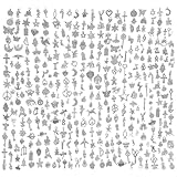 Emballage : Vous recevrez un lot de 500 pièces de mini pendentifs en métal antique argenté. Vous pouvez en faire un pendentif pour chaîne vous-même, un très beau cadeau de remerciement pour vos amis et votre famille, les écoliers, les filles, les garçons, les cow-boys, les amoureux ou les amoureux des chevaux.