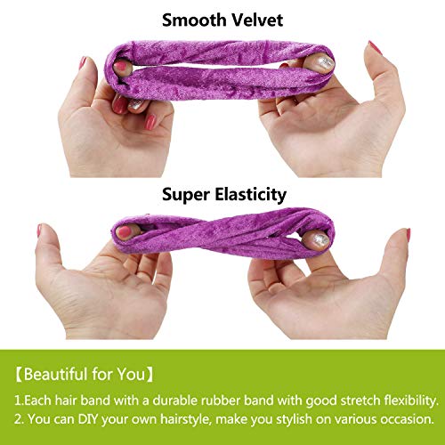 45 stuks haarelastiekjes voor meisjes, elastische haarbanden van fluweel, 45 kleuren, paardenstaarthouder… - Image 3