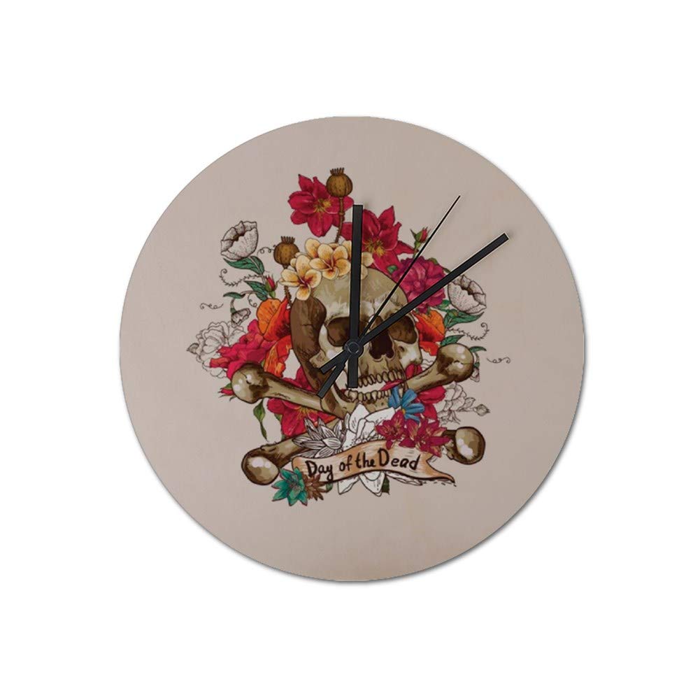 DC CLOUDClock Wall Clock Modern Wall Clock Wall Clocks For Bedrooms Wooden Wall Clock B,One Size