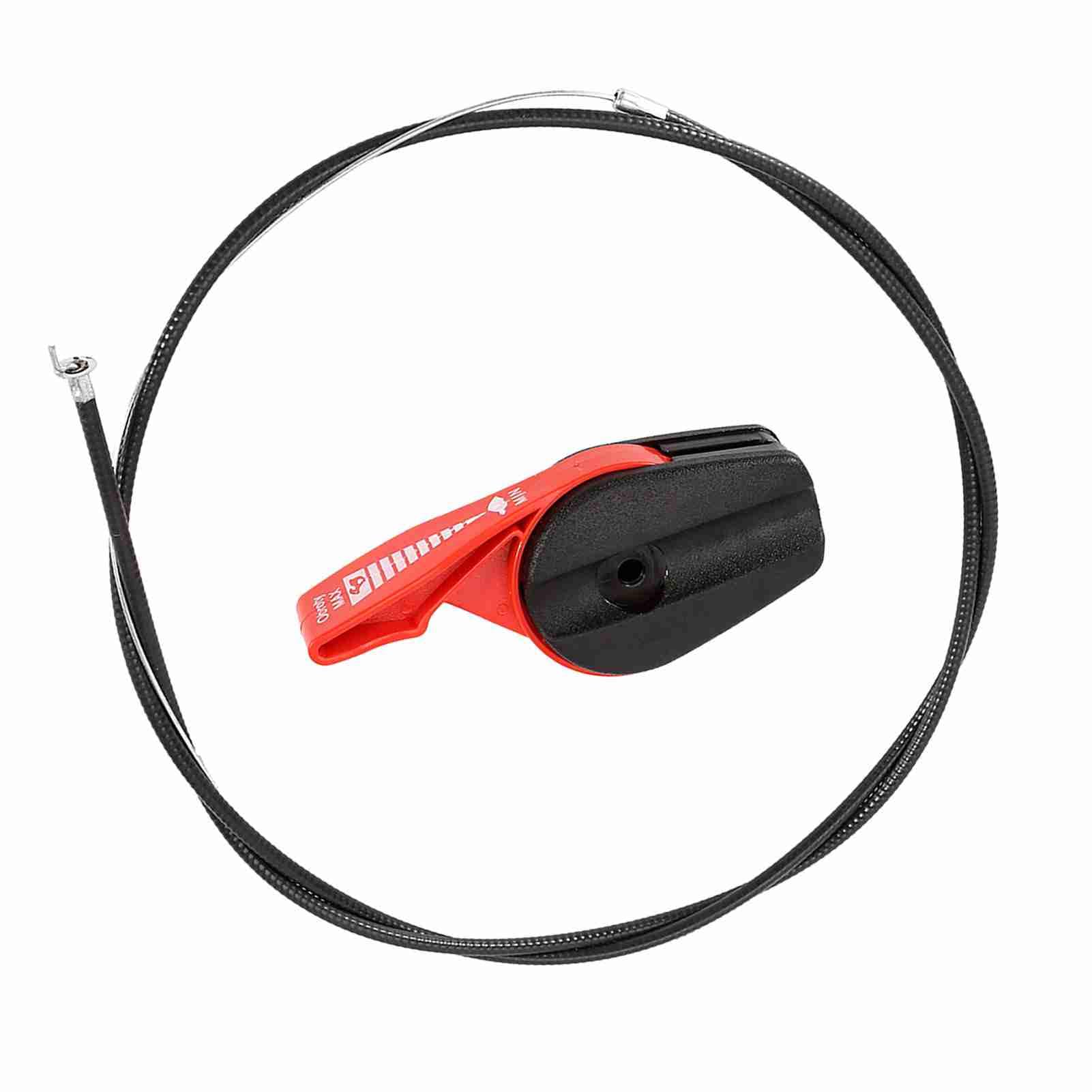 Wakects Interruttore Universale per Rasaerba, Cavo Acceleratore 59 Pollici, Facile Installazione, Rosso