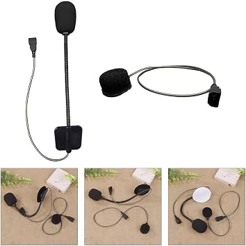 Enhanced Clear Helmets Microphone for Cardo Asmax Reso Intercom Systems