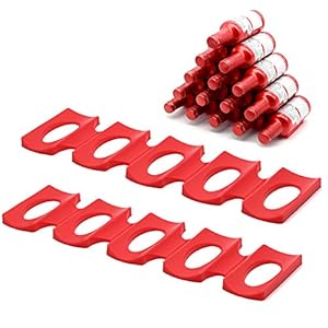 Flessen Stapelen Mat, 2 Stks Siliconen Flessenstapelaar Keukenkast Koelkast Wijnrek, Draagbare en Opvouwbare Kan Rack…