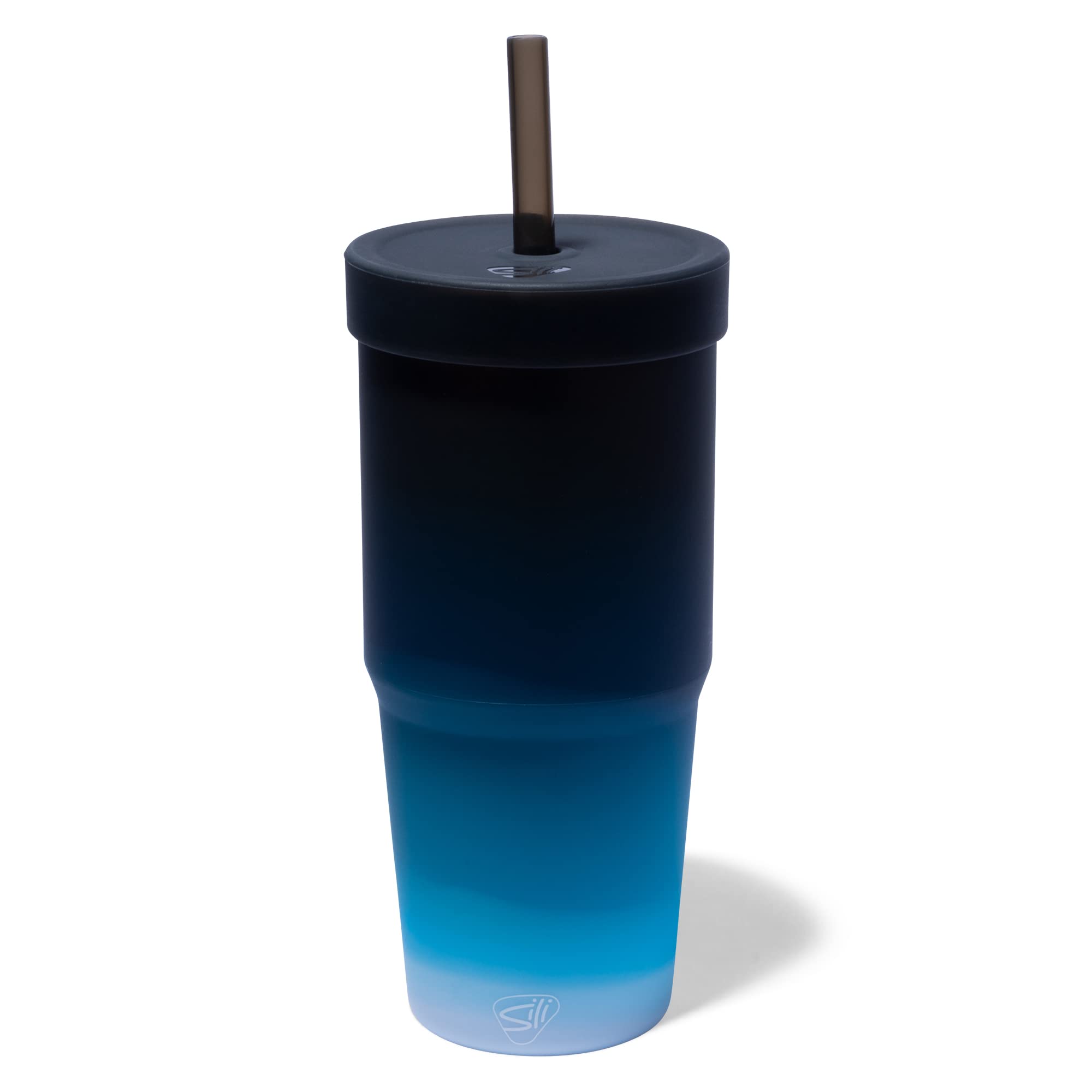 Silicone 32oz Tumbler: Moon Beam - Reusable Unbreakable Cup, Flexible, Hot/Cold, Airtight Lid, Travel Safe