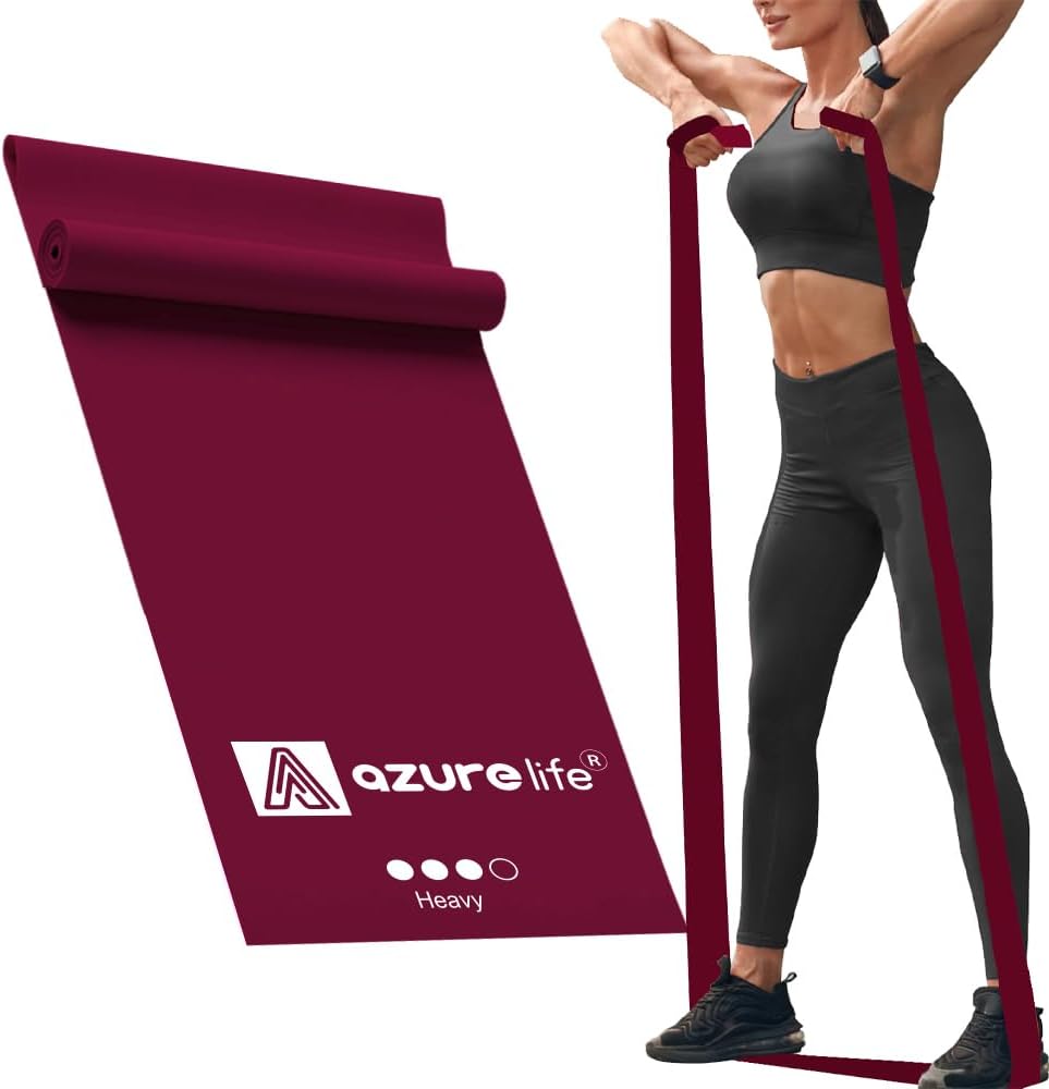 Professional 8 Yards Bulk Resistance Bands Rolls or 5,6,7 ft. Long Non-Latex Elastic Exercise Bands, Stretch Bands for PT, Yoga, Pilates, Rehab, at-Home or The Gym Workouts