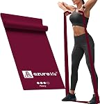 A AZURELIFE Resistance Bands,Professional Long Non-Latex Elastic Stretch Bands,Exercise Bands for Physical Therapy, Yoga, Pilates, Rehab, at-Home or The Gym Workouts, Strength Training