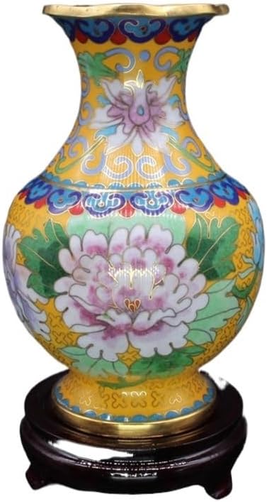 N/A 七宝ギフト花瓶装飾伝統的な銅タイヤワイヤーエナメル研磨花瓶