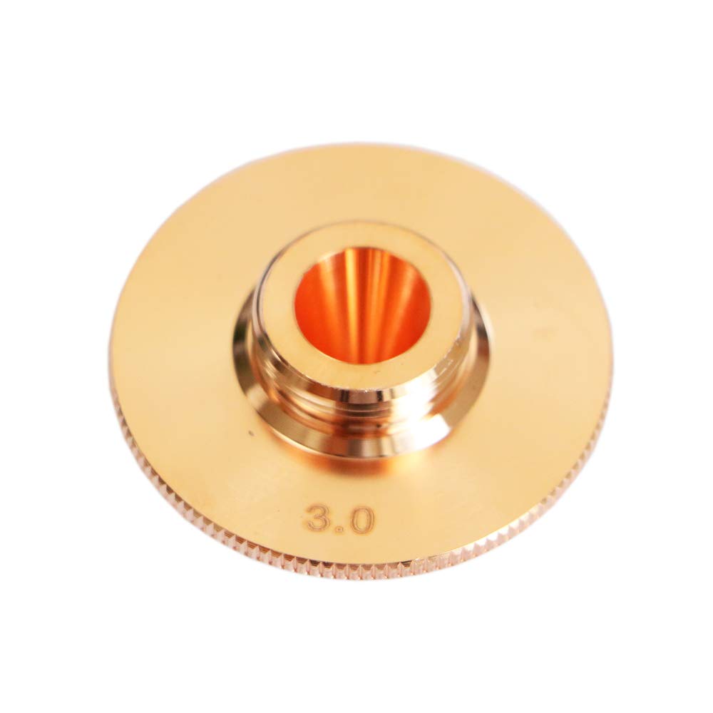 XLNT Laser Nozzle Single Layer Dia. 32 mm Height 15 mm for Multi-Brand Fiber Laser Cutting Machine Head. (Caliber: 3.0 mm)