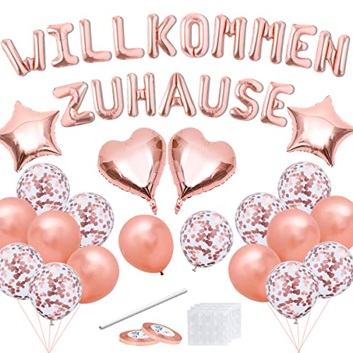 Herzlich Willkommen Girlande - Willkommens-Deko Mit Glitzer