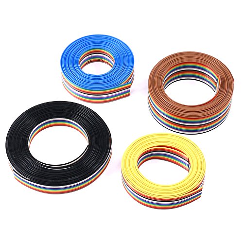 Kit de cable plano multicolor de 3 metros y 4 variantes de pines para conexiones 2