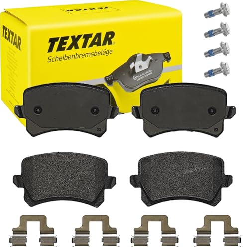 Textar Kit Pastiglie Freni Posteriore Non Predisposto Per Visualizzazione Avviso Usura Con Accessori 2448301