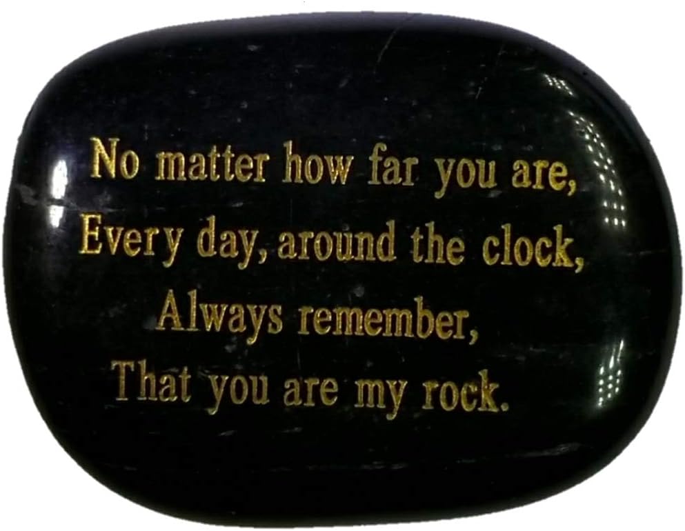 Long Distance Relationships Gifts, "No matter how far you are, Everyday around the clock, always remember, that you are my rock." Engraved rock, Friendship or Relationship Distance Gift