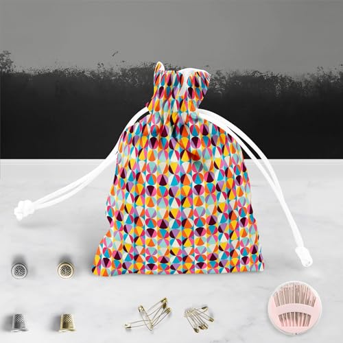 Image of ArtzFolio Geometric Ornament D1 | Pouch Wrist Potli Bag | Bag for Weddings & Casual Parties