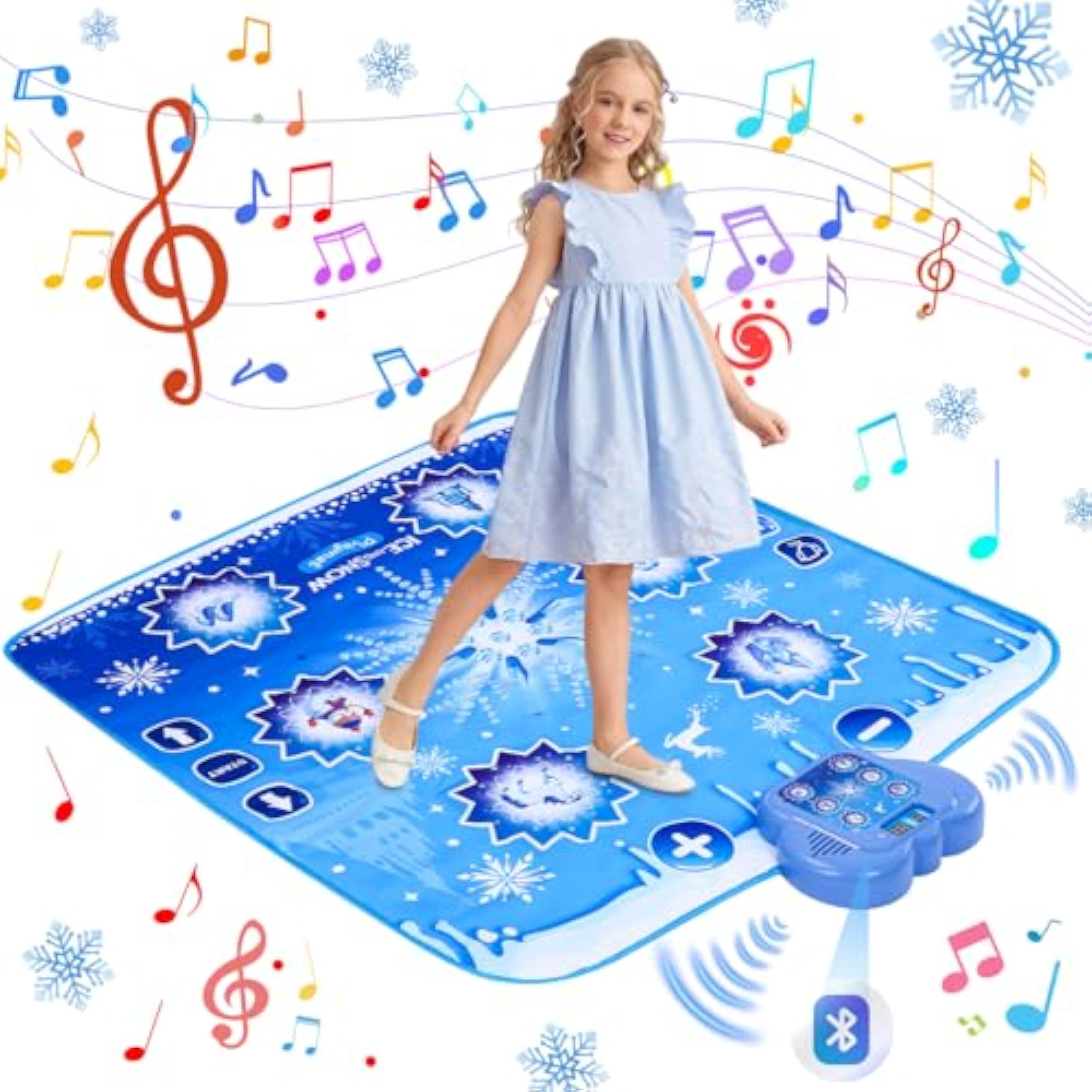 Alfombra de Baile Juguete Niña 3 4 5 6 7 8 9+,Regalo Niñas Alfombra Musical con Luces LED,Música Incorporada, 4 Modos de Juego,Volumen Ajustable,Regalo Cumpleaños Navidad para Niñas Niños 3+ años