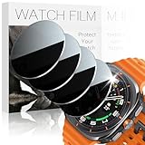AIDOWU 4 Pack Privacy Screen Protector Compatible with Samsung Galaxy Watch Ultra 47mm/6 Classic 47mm [Anti-Peeping] Tempered Glass Screen Cover, 9H Hardness Scratch Resistance