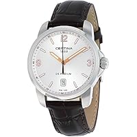 Certina DS Podium C001.410.16.037.01 - Reloj analógico de Cuarzo para Hombre, Correa de Cuero Color marrón