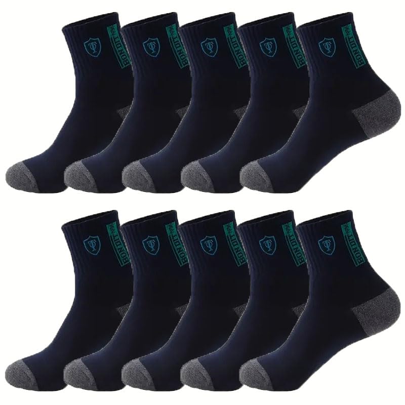 Socks for Men, Comfortable and Breathable, Suitable for Outdoor Activities (10 Pairs)3