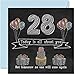 Produktbild Lustige Geburtstagskarte zum 28. Geburtstag für Männer und Frauen, Kreide-Tafel, Happy Birthday-Karte für Neffe, Tochter, Sohn, Schwester, Bruder, Tante, Nichte, Onkel Cousin, 145 mm x 145 mm