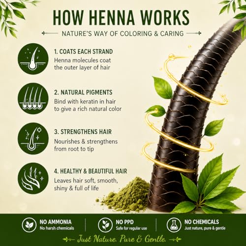 Kaveri Herbal Henna Natural Brown - Polvo de Henna para Cabello 150 g miniatura 2