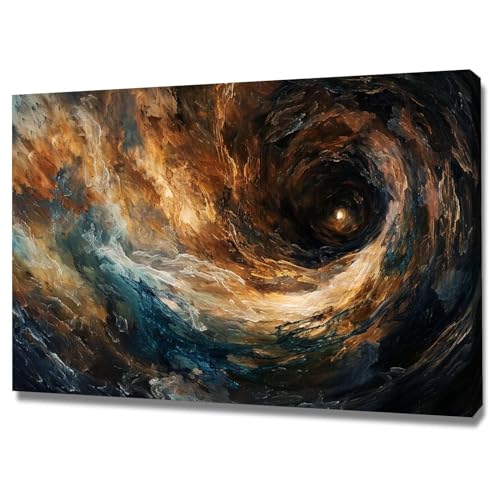 Tableau abstrait moderne Toile 50x70cm encadrée pour décoration murale