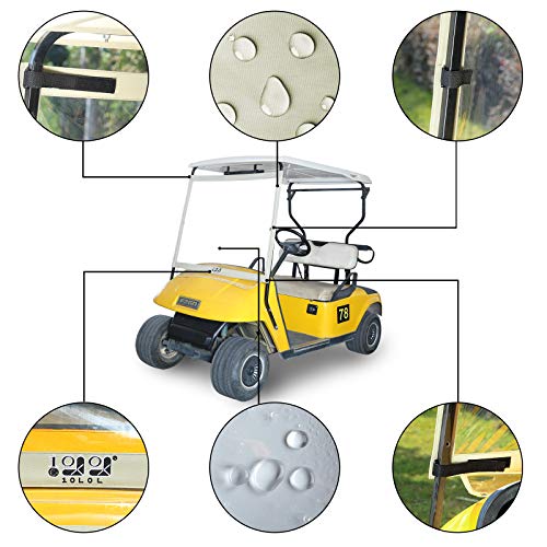 10L0L Lightweight Foldable Golf Cart Windshield Fits Ezgo Txt Golf Cart #TOP4