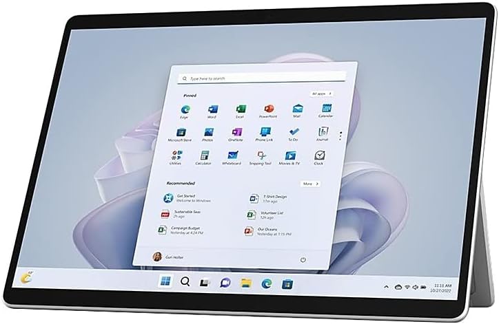 Microsoft Surface Pro 9 (2022), 13" 2-in-1 Tablet & Laptop, 5G Connectivity, Thin & Lightweight, Faster SQ3 Processor for Multi-Tasking, 8GB RAM, 128GB Storage with Windows 11, Platinum