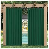 【Cuidado fácil】: una cortina impermeable para exteriores de alta calidad puede soportar años de uso. Las cortinas se pueden lavar a máquina a temperatura suave y baja. No usa blanqueador. Planchar a baja temperatura. Nota: Retírelo cuando no esté en uso o cuando haya mal tiempo para prolongar la vida útil.