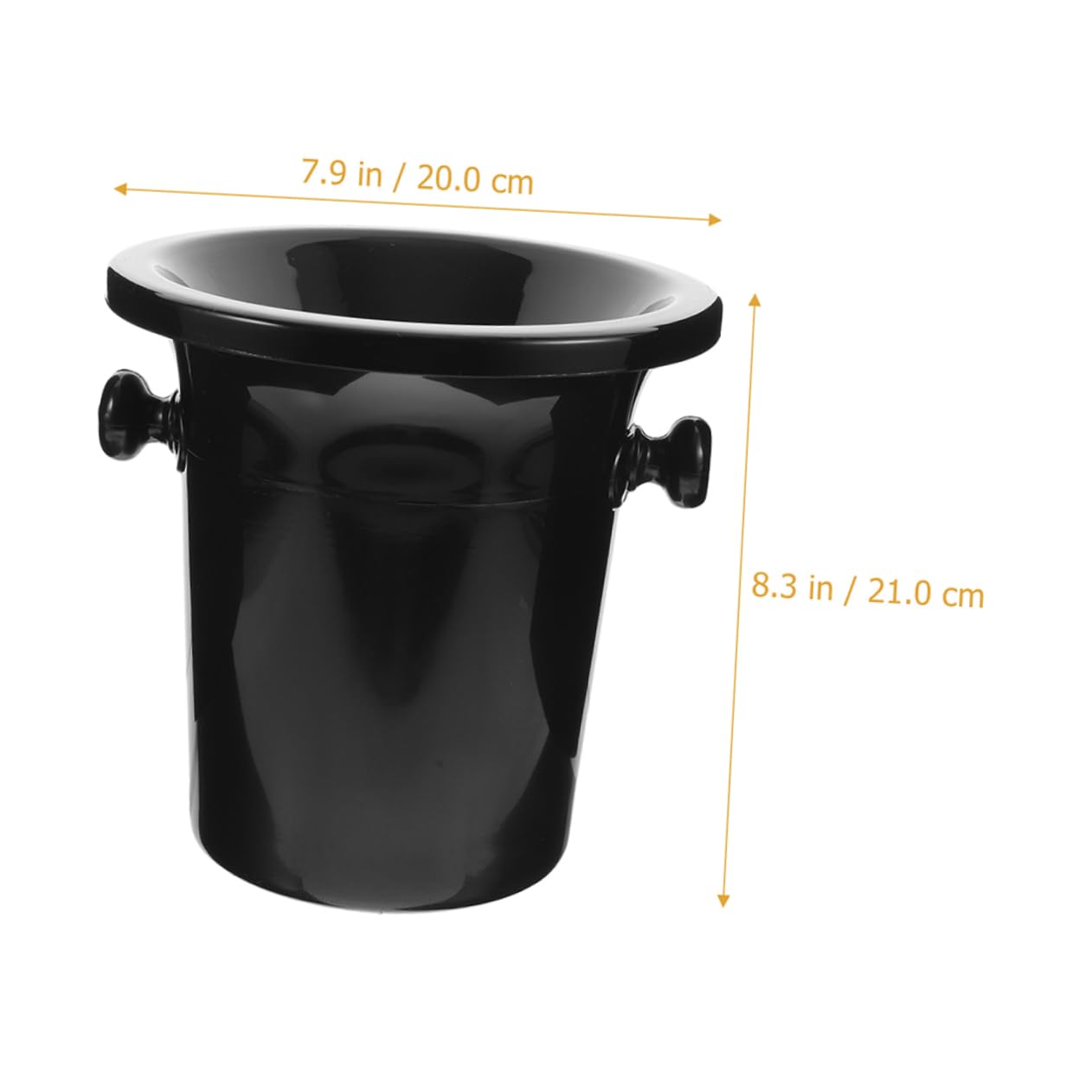 Garneck Secchiello Robusto in Plastica per Degustazione Vino Contenitore per Ghiaccio E Birra per Casa E Bar