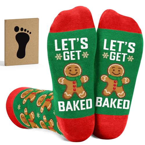 Christmas Socks For Women - Stocking Stuffers for Men, Christmas Gifts for Family, Funny Socks for Adults, Kids, Unique Naughty Gift for Women and Men, Fun Stuff For Fashion-Forward Individuals