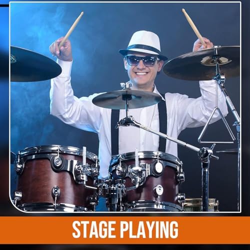6 Pairs 5A Drumsticks, North American Maple Drum SticksDrum for Kids and Adults Beginners Jazz Drum Practice 7 515F0lcobnL. AC