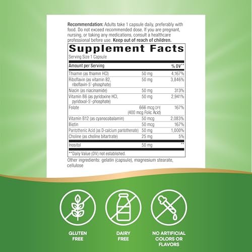 image for Nature's Way B-50 Complex, Supports Cellular Energy & Nerve Health*, 8