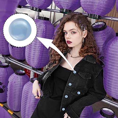 Benbo 160 Pieces Mushroom Shape Sewing Buttons Colorful Resin Pearl Buttons With Shank Single Hole Translucent Shirt Buttons Fasteners With Box For Crafting Sewing Scarpbooking, 8 Colors #TOP6