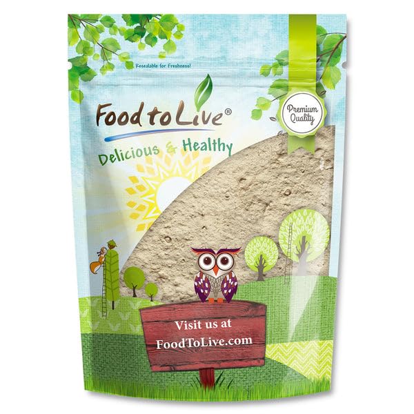 Food to Live Shiitake Mushroom Powder 1 Pound Finely Ground from Premium Dried Shiitake Kosher Vegan Bulk