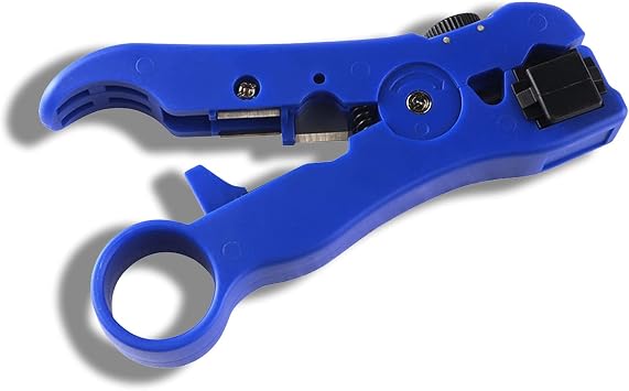 FLYPIG Rotary Coax Coaxial Cable Wire Cutter Stripper For RG59 RG6 RG7 RG11 RG 6 7 11 Cat5 Cat6 Universal Coaxial And Cat Wire Stripping Tool