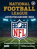 NFL American Football Adventskalender 2025: 24 Mal spannendes Hintergrundwissen rund um American Football | Ideal für Football-Fans - mit Seiten zum Auftrennen