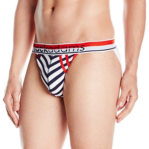 Jockstrap Adams Taille Grand – Coupe Blanche Avec Tasse Rigide – Vintage NOS