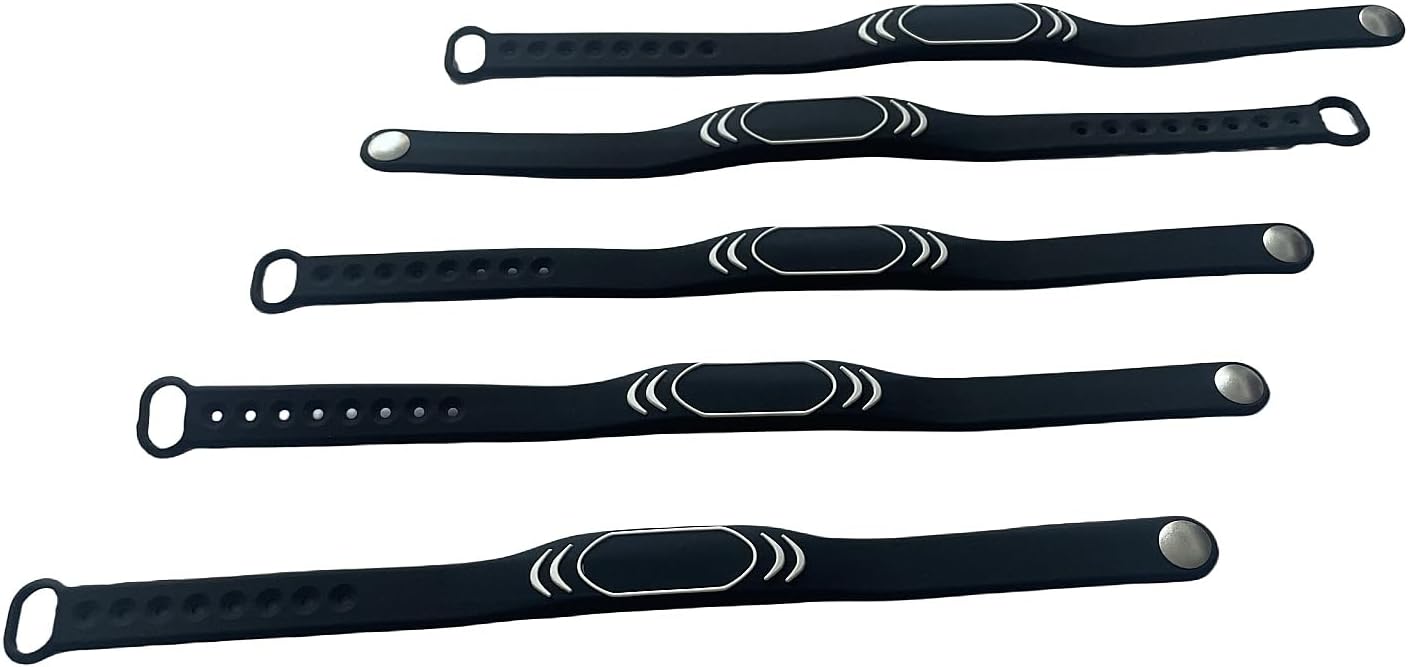 10PCS EM4100 125KHz RFID Wristband, Waterproof ID Bracelet for Access Control, Gym, Pool, Spa, Reusable Adjustable RFID Tag Wristbands