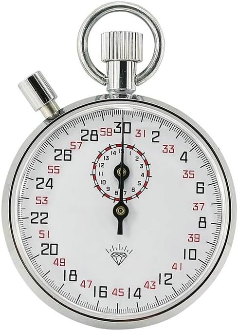 1PCS Steel Mechanical Stopwatch Track Field Running Competition Stopwatch Metal Sports Training Timer Handheld Stop Watch (1PCS/504 No Pause)