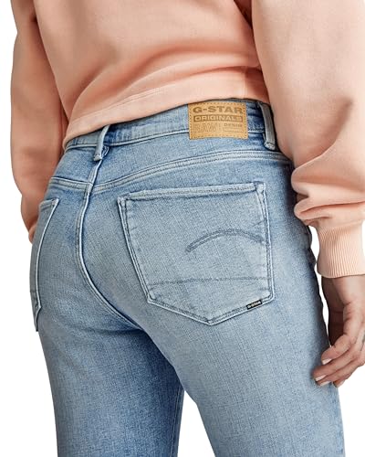 Miniatura 3 de G-Star Raw 3301 Flare Jeans Vaqueros, Azul Sun Faded Nubay Blue D21290-D441-G343 , 31w 30l Mujer