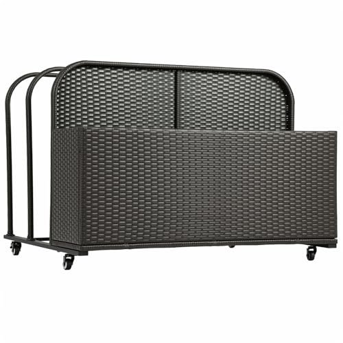 PayLessHere Pool Float Storage Wicker Pool Toy Storage Outdoor Storage