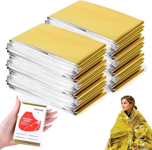 Image of VEYLIN 3Pcs Emergency Foil Blanket Mylar Thermal 160x210 cm