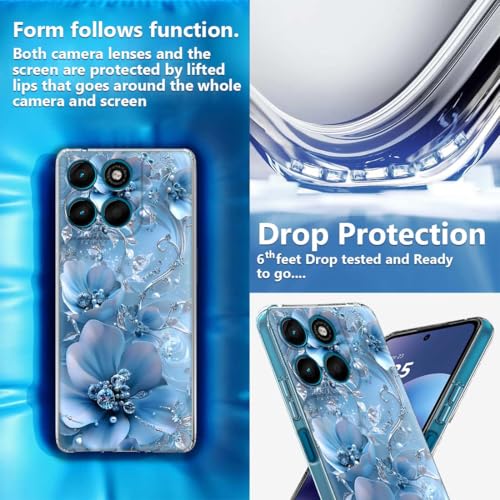 Image of Fashionury Back Cover for Motorola Moto G67 Power 5G / G57 Power 5G | Print Silicone Stylish | Shockproof | TPU Protective Back Case -D3234