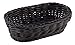 APS Korb, oval "PROFI LINE" - Körbchen, Flechtkorb aus Polypropylen - Abmessungen: 19 x 12 cm/Höhe: 6 cm/Farbe: Schwarz