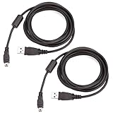 HDE Play and Charge USB Charging Cable Cord for Sony Playstation PS3 Wireless Dual Shock Controllers - 2 Pack