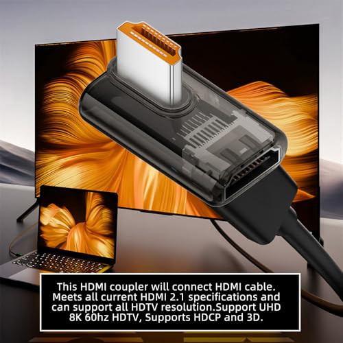 Adaptador HDMI 90° xiwai HD-051-166T-XY Transparente miniatura 4