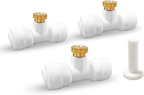 Boquilla de junta en T para manguera de agua, conector en T de 3 piezas + tapón de boquilla de nebulización de latón, 1 unidad, accesorios rápidos