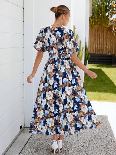 Image of Maxigerui Women's Summer Floral Maxi Dress Spring Wedding Guest Dress 2026