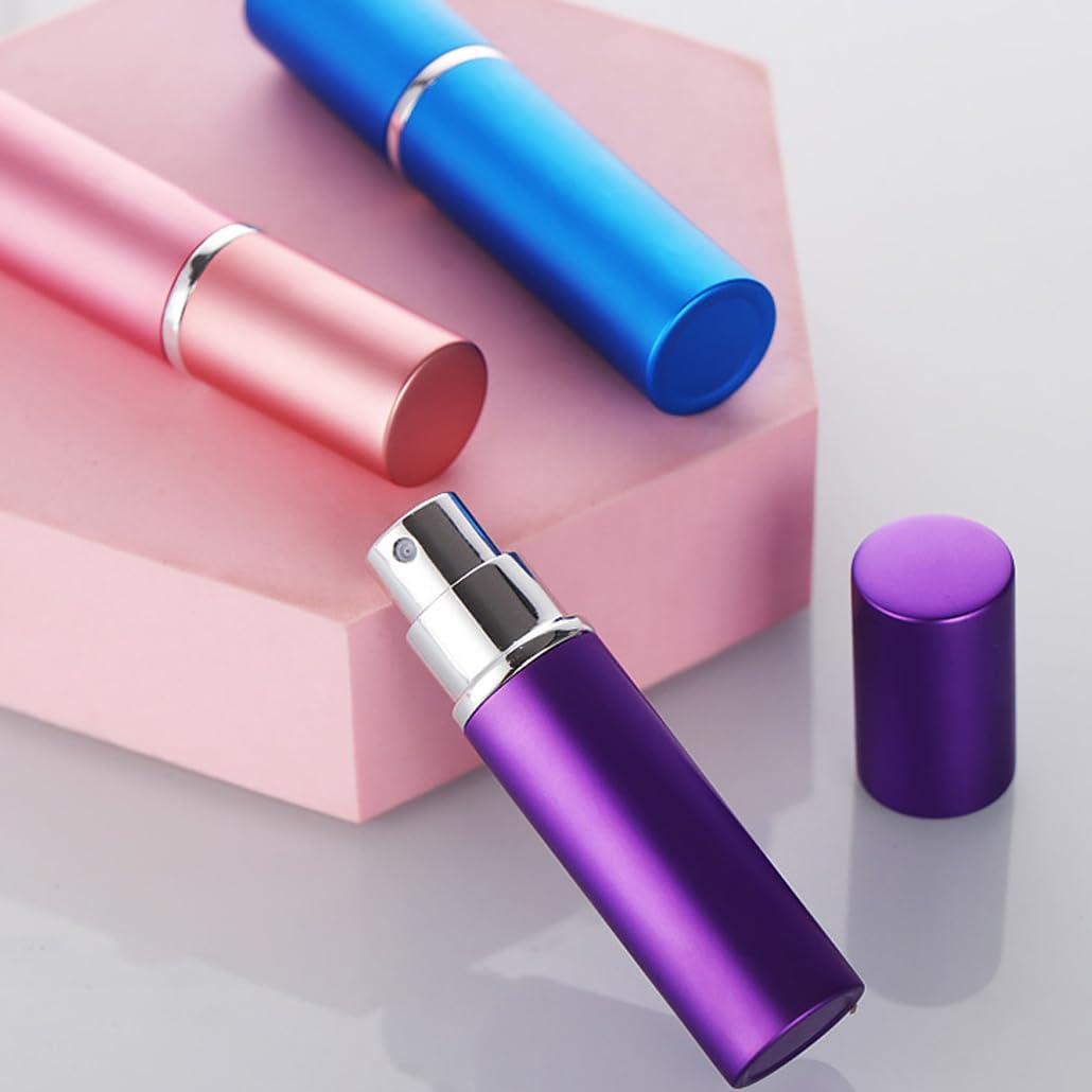 28 Pezzi 10ml Vuoto Vetro e Alluminio Cilindrico Bottiglie Atomizzatore di Profumo, Argento Flacone Spray di Fragranze per Viaggiare Festa Appuntamento per Vita Quotidiana+ 6 x imbuto