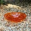 12 Crackle Glass Bowl - Mandarin