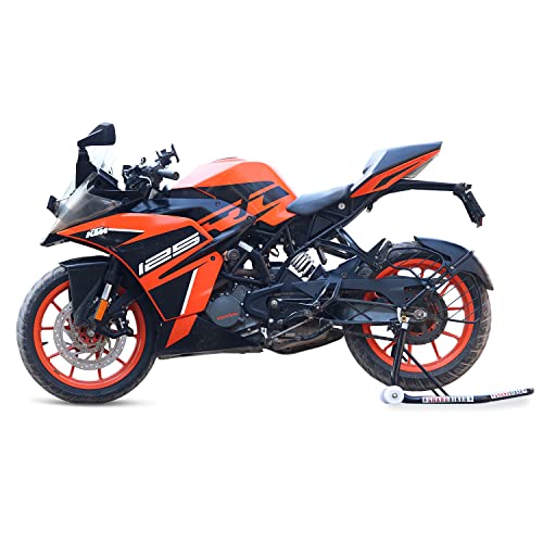 Image of Grandbiker Universal Rear Paddock Stand with Spool Lifting Holders Only for KTM,Yamaha,Kawasaki,BMW,TVS,Bajaj,Hero,Mahindra,Triumph Street etc (Black)