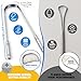 Stainless Tongue Scraper Set for Adults： Easy To Use For Oral Care and Hygiene – Pack Of 2 Stainless Steel Tongue Cleaners, 2 Travel Cases, 4 Floss Picks – Cleaning for Tongue Care & Fresh Breath